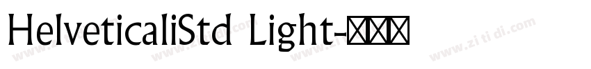 HelveticaliStd Light字体转换